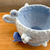 "Blue Frog Trophy" - Ceramic Vessel
