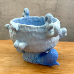 "Blue Frog Trophy" - Ceramic Vessel