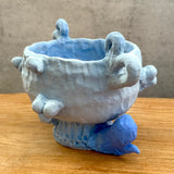 "Blue Frog Trophy" - Ceramic Vessel