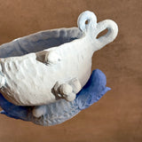 "Blue Frog Trophy" - Ceramic Vessel