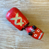 Vintage "Akabeko" Cow - Traditional Japanese "Hariko" Figure