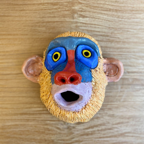 Ceramic Baboon Face