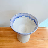 Pedestal Bowl - Violet & White