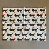 Cotton Tea Towels - Block Printed - Large