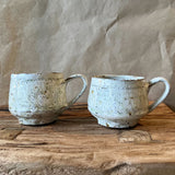 Japanese Ceramic Cups - White Crackle