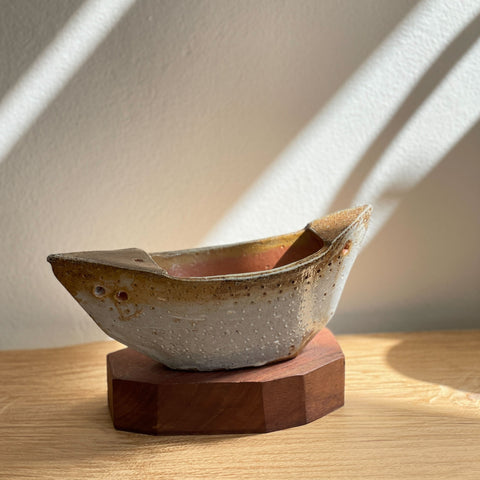 Suvira McDonald - "Boat" Vase with Wooden Base