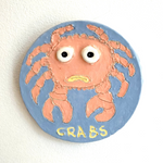 "Crabs (Sorry I Gave You)" - Ceramic Wall Art • Jun25