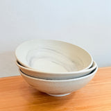 "Snow" Shallow Bowl