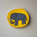 "Elephant (I Didn't Forget)" - Ceramic Wall Art • June25