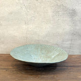 Burrata Bowl - Carved - Green Speckle