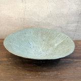 Burrata Bowl - Carved - Green Speckle