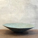 Burrata Bowl - Carved - Green Speckle