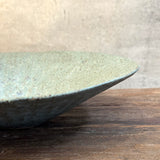 Burrata Bowl - Carved - Green Speckle