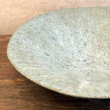 Burrata Bowl - Carved - Green Speckle