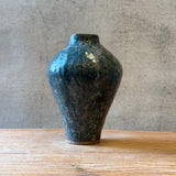 Amphora Vase - Carved - Green Gloss