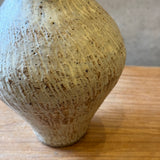 Amphora Vase - Carved - White Matte