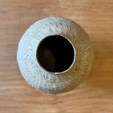 Amphora Vase - Carved - White Matte