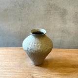 Amphora Vase - Carved - Putty Matte
