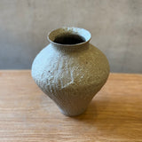 Amphora Vase - Carved - Putty Matte