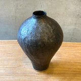 Amphora Vase - Carved - Dark Bronze Matte
