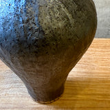 Amphora Vase - Carved - Dark Bronze Matte