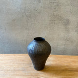 Amphora Vase - Carved - Dark Bronze Matte