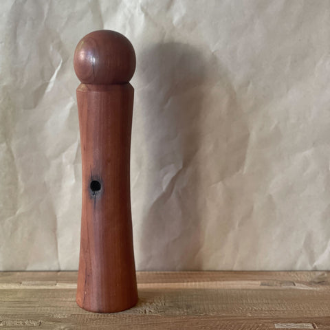 Hand Turned Wooden Grinder #17 - Red Gum