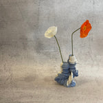 Ebony Russell - Bud Vase (2 Holder) - Blob In Blue