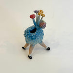"Dancing Lychee" Vase #01 - Blue