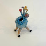 "Dancing Lychee" Vase #01 - Blue