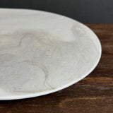 Flat Plate - Marbled Porcelain - Medium