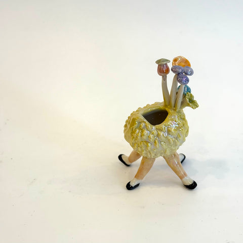 "Dancing Lychee" Vase #04 - Yellow