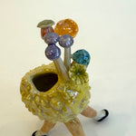 "Dancing Lychee" Vase #04 - Yellow