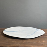 Flat Plate - Marbled Porcelain - Medium