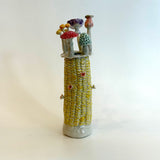 "Corn" Vase #01 - Yellow - Small