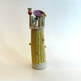 "Corn" Vase #01 - Yellow - Small