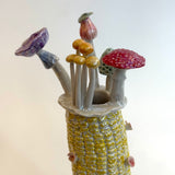 "Corn" Vase #01 - Yellow - Small