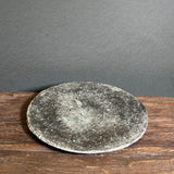 Flat Plate - Black-Fired Wild Porcelain - Medium