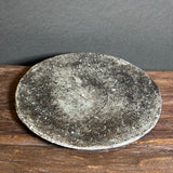 Flat Plate - Black-Fired Wild Porcelain - Medium