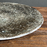Flat Plate - Black-Fired Wild Porcelain - Medium