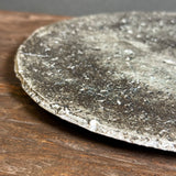 Flat Plate - Black-Fired Wild Porcelain - Medium
