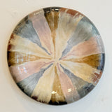 "Dimple" Wall Hanging/Platter in Toga Splash - Pastel