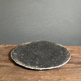 Flat Plate - Black-Fired Wild Porcelain - Medium