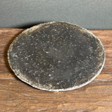 Flat Plate - Black-Fired Wild Porcelain - Medium