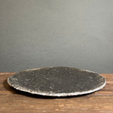 Flat Plate - Black-Fired Wild Porcelain - Medium