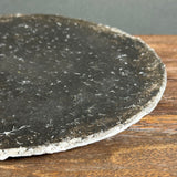 Flat Plate - Black-Fired Wild Porcelain - Medium