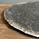 Flat Plate - Black-Fired Wild Porcelain - Medium