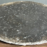 Flat Plate - Black-Fired Wild Porcelain - Medium