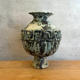 Vase - Urn-Shaped - Key Motif - Green Speckle - Medium • Jun25