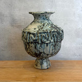 Vase - Urn-Shaped - Key Motif - Green Speckle - Medium • Jun25
